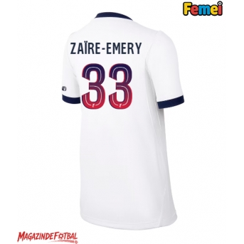 Paris Saint-Germain Warren Zaire-Emery #33 Tricou Fotbal Replică 2026-27 Femei Deplasare